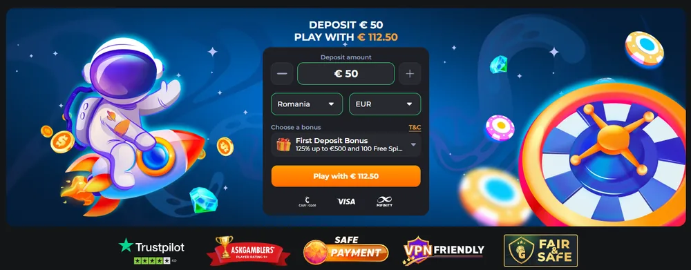 CosmicSlots casino Romania