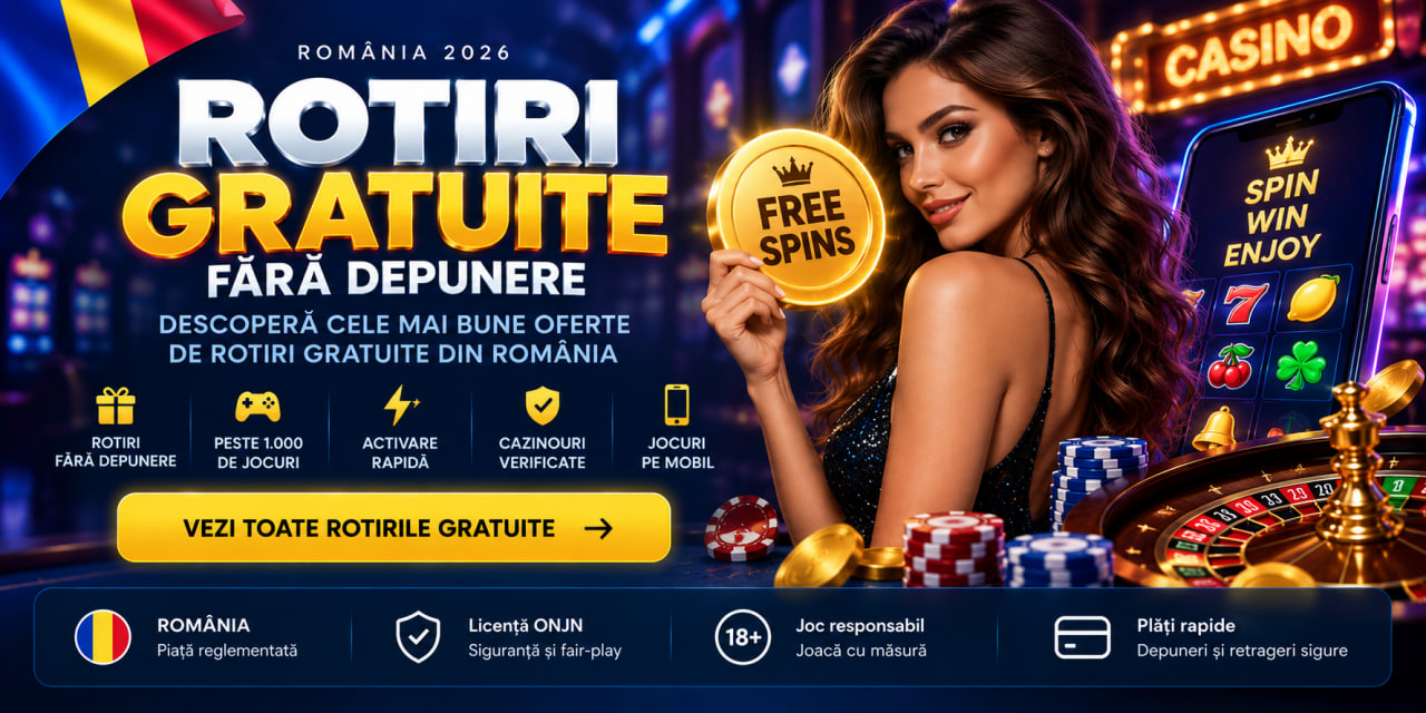 Rotiri gratuite fara depunere Romania 2026
